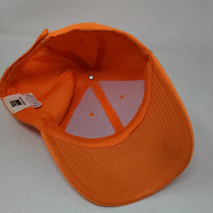 choKoLids Strapback Hat Orange OSFA Adjustable 6 Panel Blank Polyester