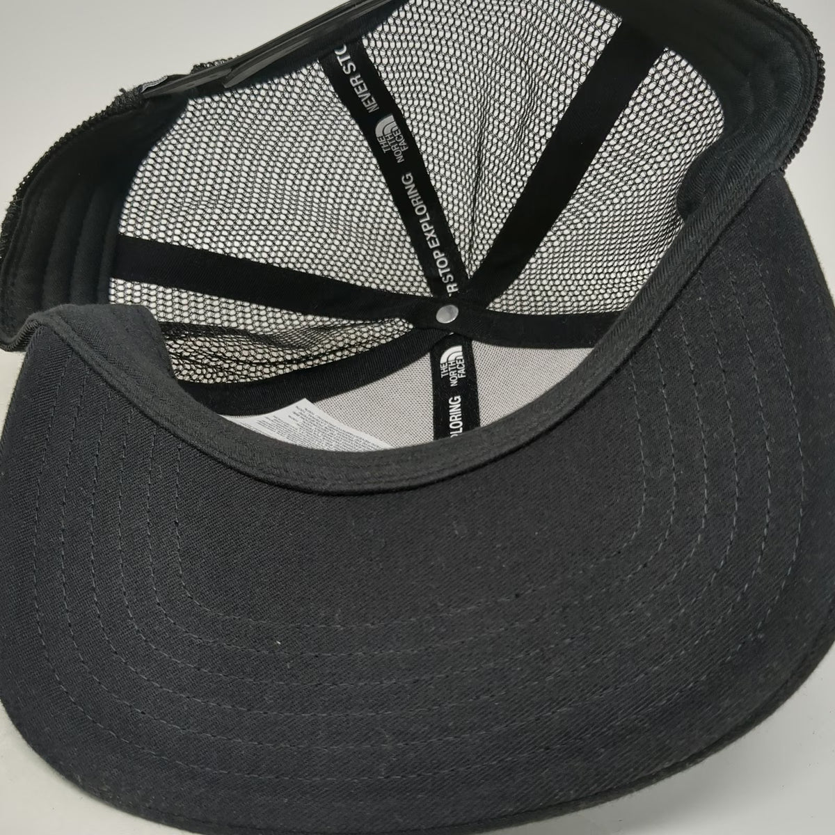 The North Face Trucker Hat Black One Size Bear Mountain Mesh Snapback