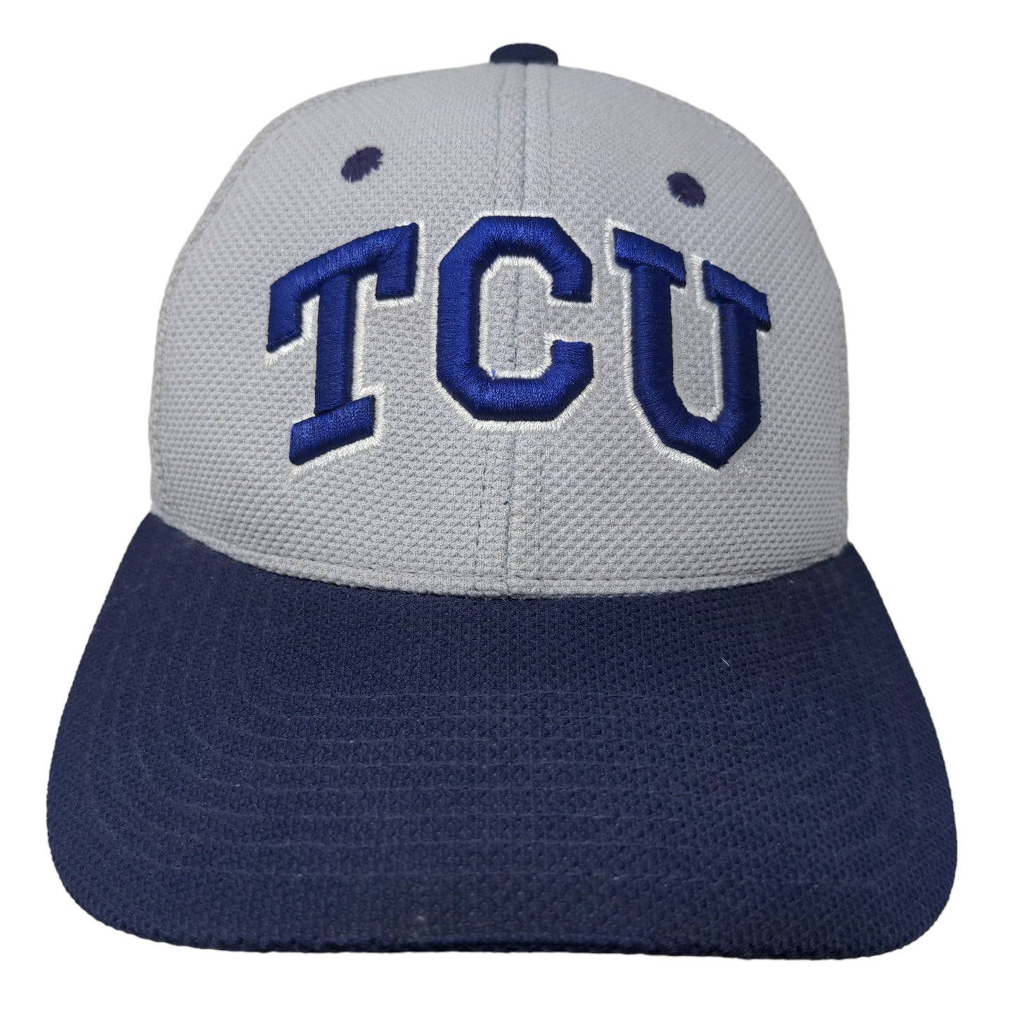 Zephyr Z Fit Men's Hat Gray Blue Size S TCU Horned Frogs Texas Christian