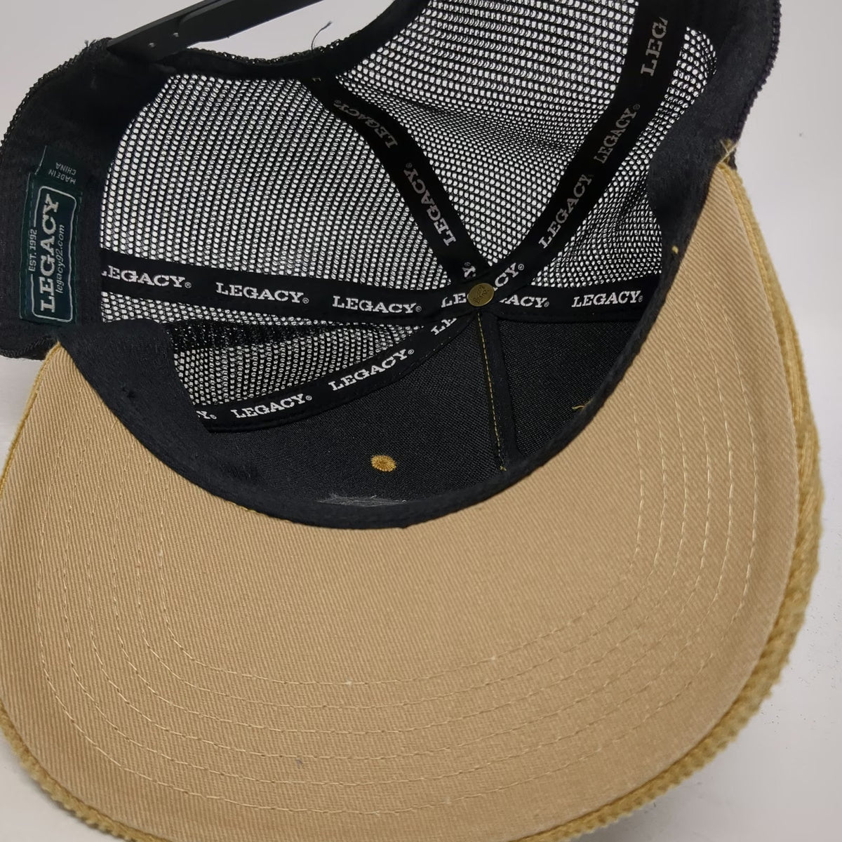Legacy Trucker Hat Brown One Size Corduroy Park City Mountain Forest Patch
