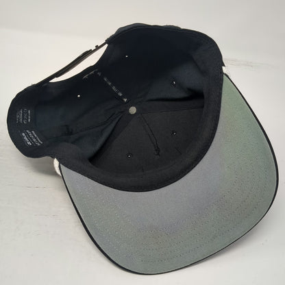 Adidas 5 Panel Black Hat One Size Square Patch Rope Recycled AEROREADY Snapback