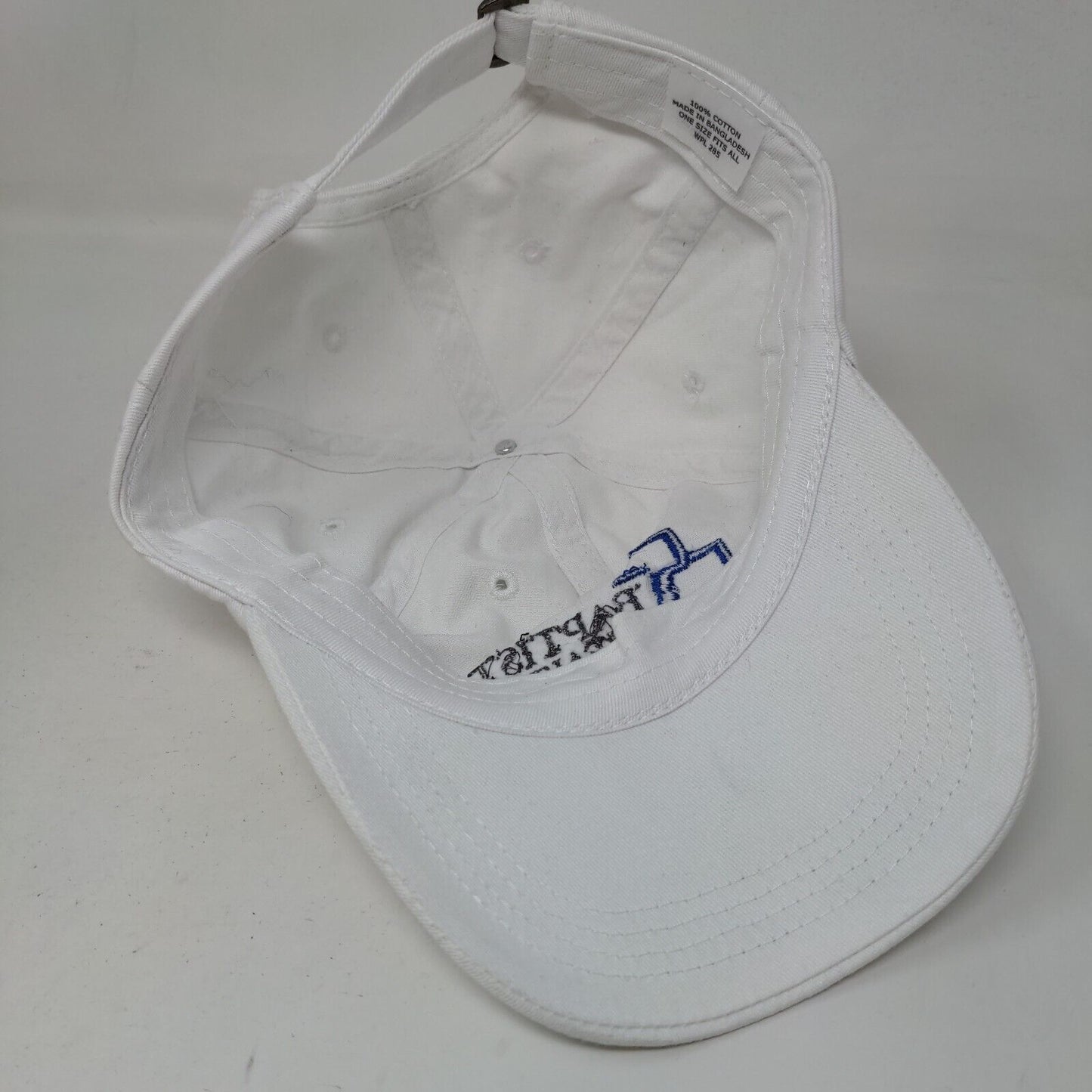 Baptist Health Slideback Hat White OSFA Embroidered Vented Holes 6 Panel