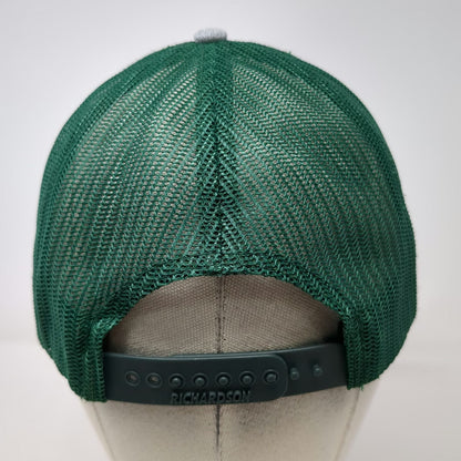 Richardson Trucker Hat Gray Green One Size RH White Construction Snapback