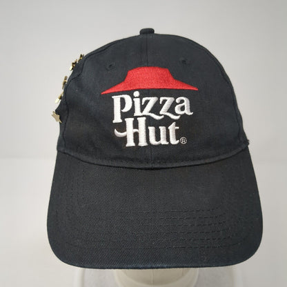 Pizza Hut Baseball Cap Black One Size Adjustable Employee Crew Studded Stars