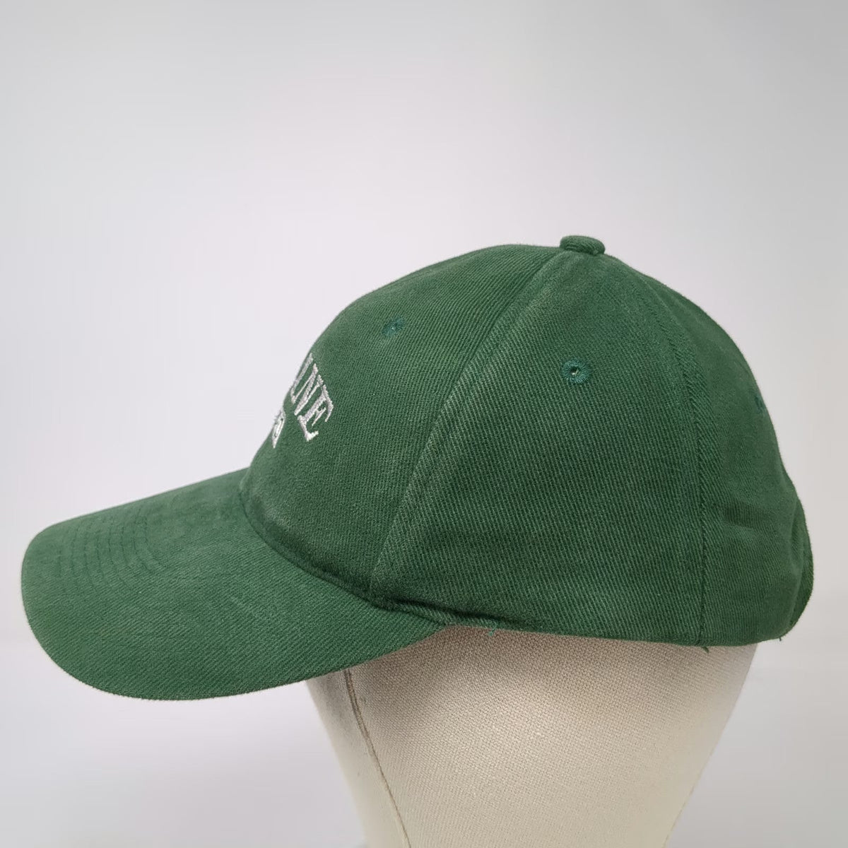 Falcon Baseball Cap Green One Size Maine 1820 Statehood Slideback Hat Adjustable