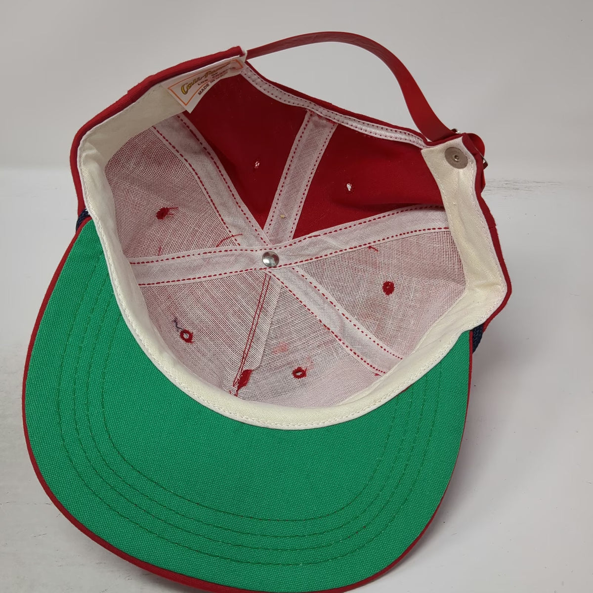 Cali-Fame 5 Panel Red Hat One Size Danny Thompson Memorial Baseball Rope Cap