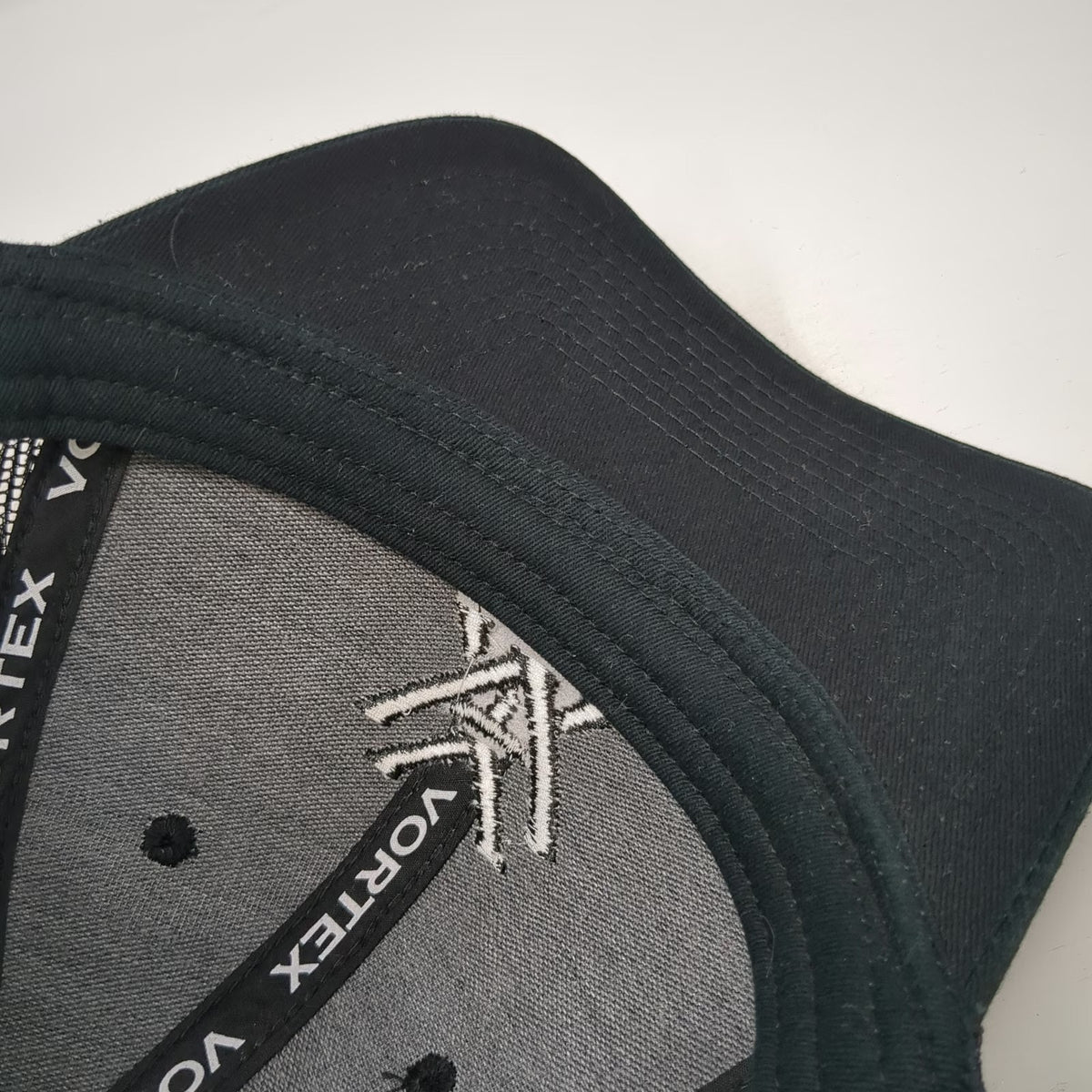 Vortex Optics Trucker Hat Black One Size Mesh Snapback Tonal Logo Structured