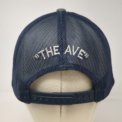 Yupoong Trucker Hat Blue One Size New Bedford Truck Company 4 THE AVE Mesh Back