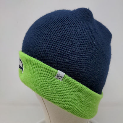 '47 Brand Men's Knit Beanie Hat Cap Blue Green Seattle Seahawks NFL Logo