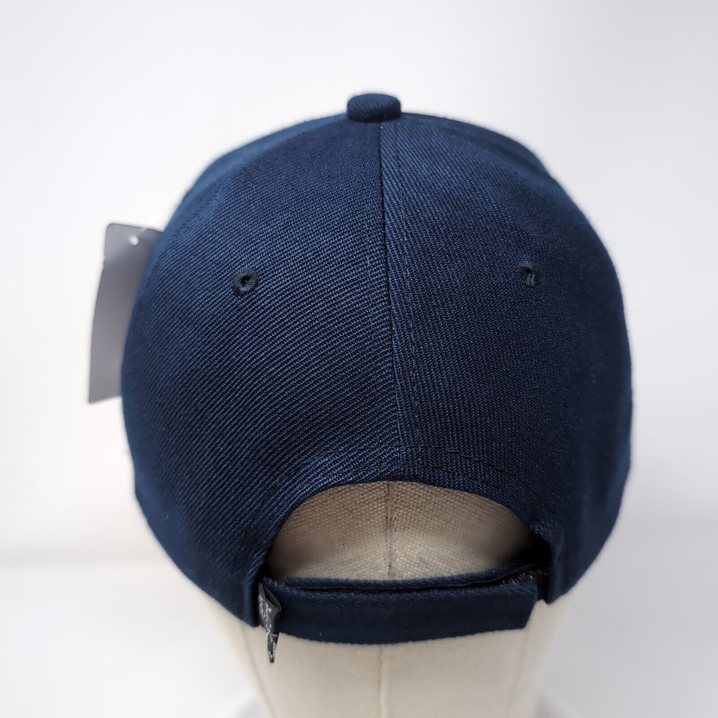 Panama Strapback Hat Blue One Size Adjustable Embroidered 6 Panel Mega Sport