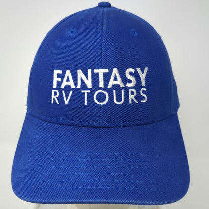 OTTO Baseball Cap Blue White One Size FANTASY RV TOURS Strapback Structured Hat