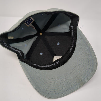Volcom Fitted Hat Blue S/M Flexfit Lightweight Embroidered Logo 6 Panel