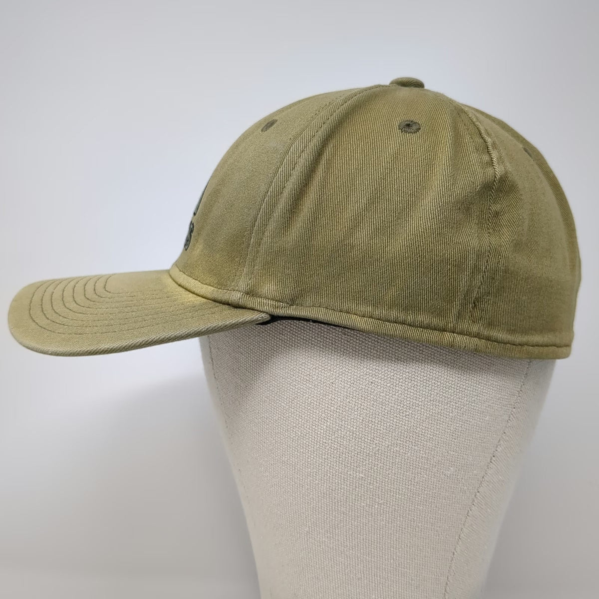 Adidas Baseball Cap Green M Cotton A-Flex Fitted Embroidered Logo Sport Hat