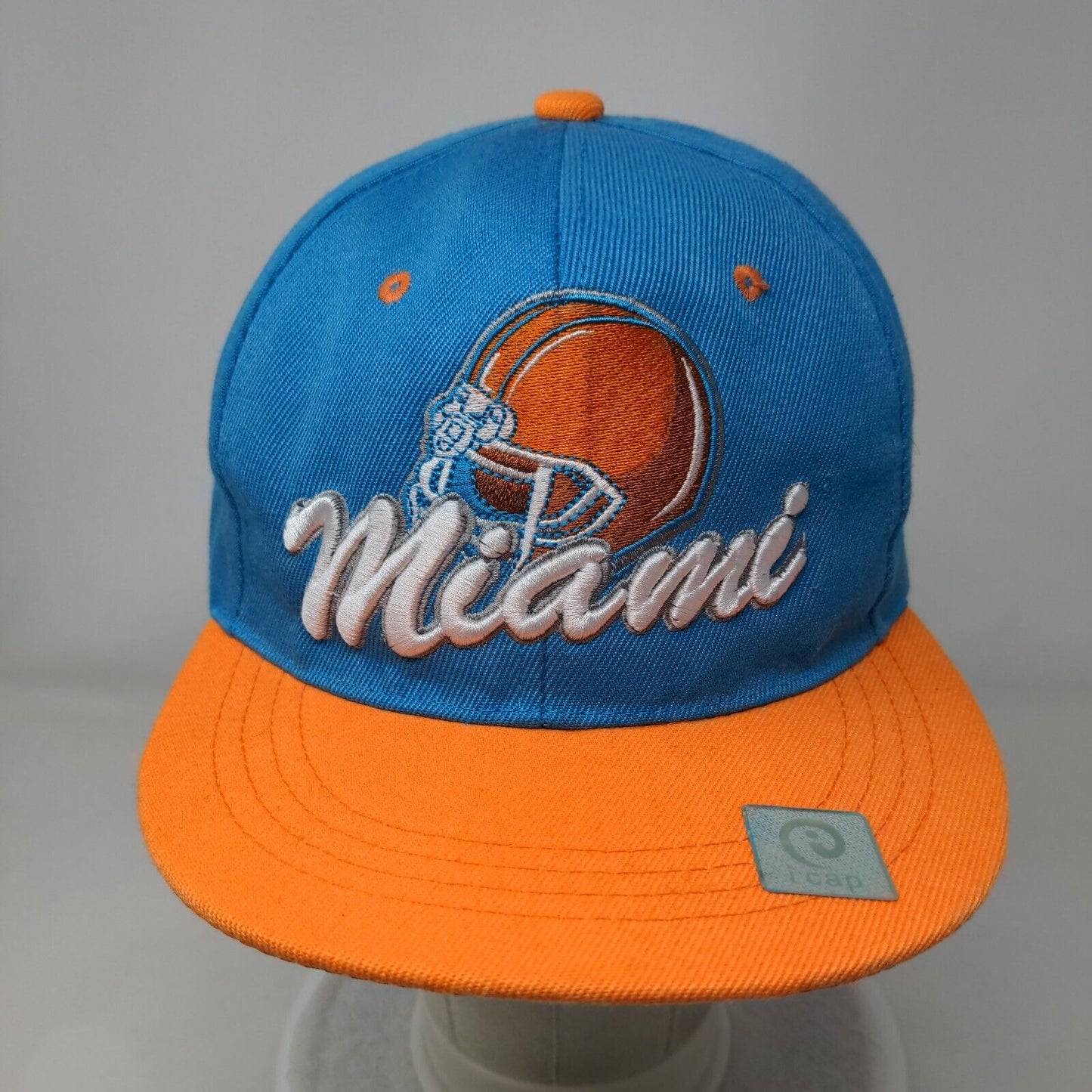 Miami Snapback Hat Multi One Size Embroidered Colorblock 6 Panel Icon