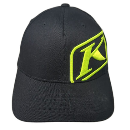 Klim Baseball Cap Black XL Technical Riding Gear Flexfit Embroidered Logo Hat