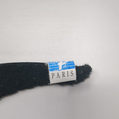 Paris Sun Visor Hat Black One Size Adjustable Clip-On Lightweight Blank