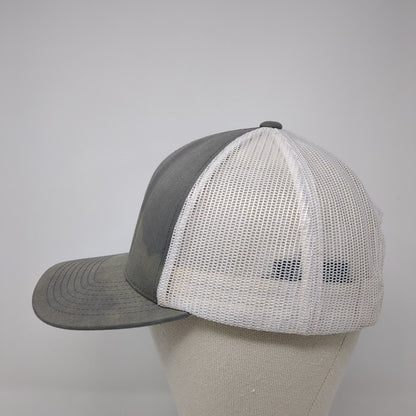 Letter S Snapback Trucker Hat Gray OS Adjustable Mesh Back Pacific Headwear