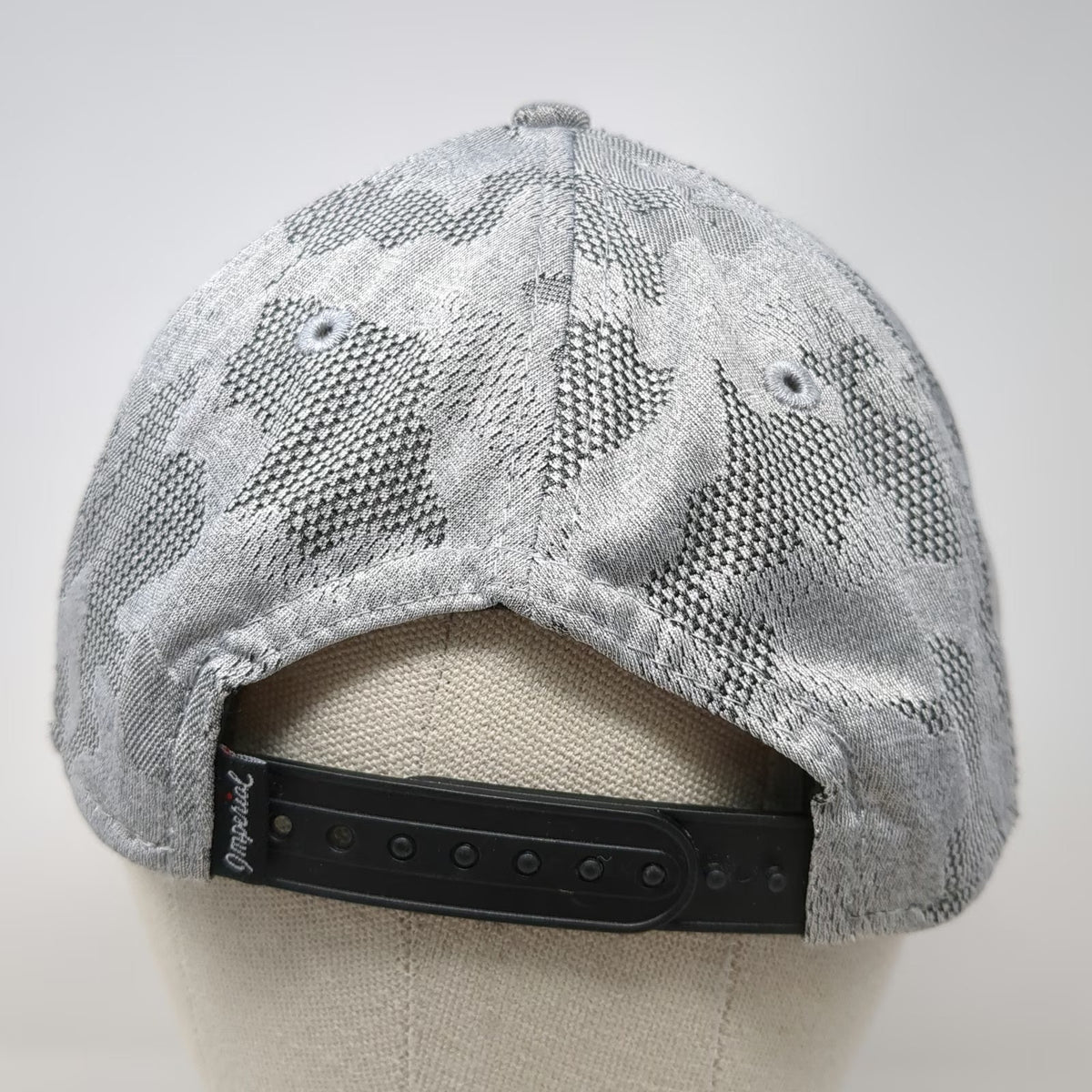 Imperial Snapback Hat Gray One Size TPC Las Vegas Golf Rope Camo Knit Polyester