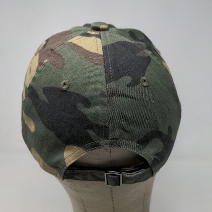 District Women's Slideback Camo Hat Embroidered Sitting Made Simple Logo