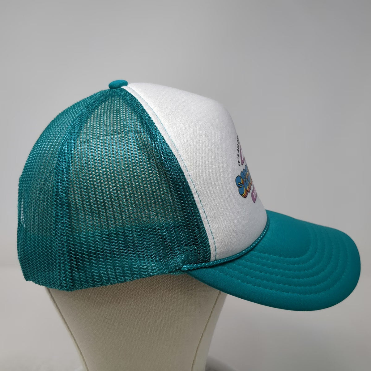 Otto Trucker Hat Blue White One Size Snowport Bobsled League Mesh Snapback Hat