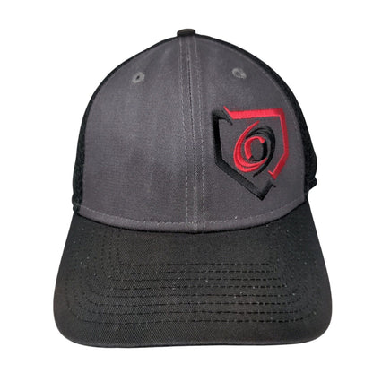 New Era Snapback Trucker Hat Black OSFM Adjustable Embroidered 9Forty Cotton