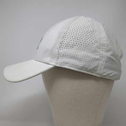 Under Armour Baseball Cap White One Size Strapback UA Golf Hat Breathable Logo