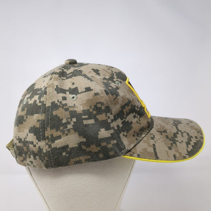 US Army Strapback Hat Camouflage One Size Adjustable Embroidered Patriotic