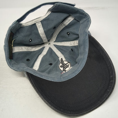 Silver Creek Baseball Cap Blue Black One Size Strapback Sun Valley Idaho Hat
