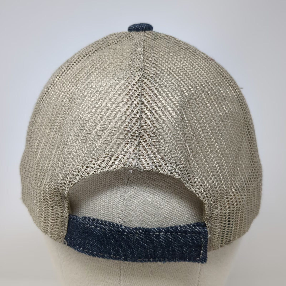 Union Resource Marketing Baseball Cap Blue One Size Denim Mesh Strapback Hat
