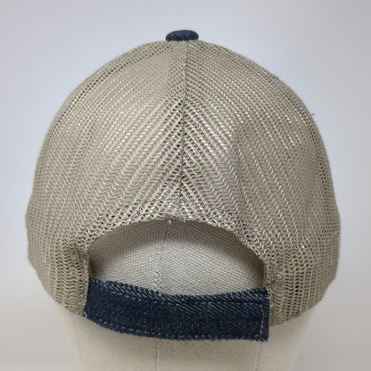 Union Resource Marketing Baseball Cap Blue One Size Denim Mesh Strapback Hat