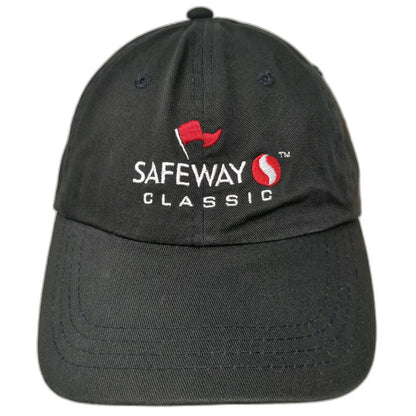AccentMarketing Safeway Classic Golf Hat Black One Size Baseball Cap Slideback