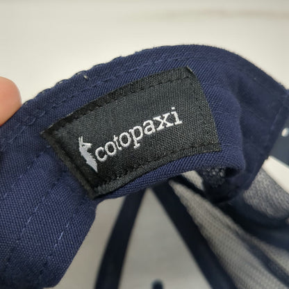 Cotopaxi Trucker Hat Blue One Size Llama Embroidered Logo Mesh Back Snapback