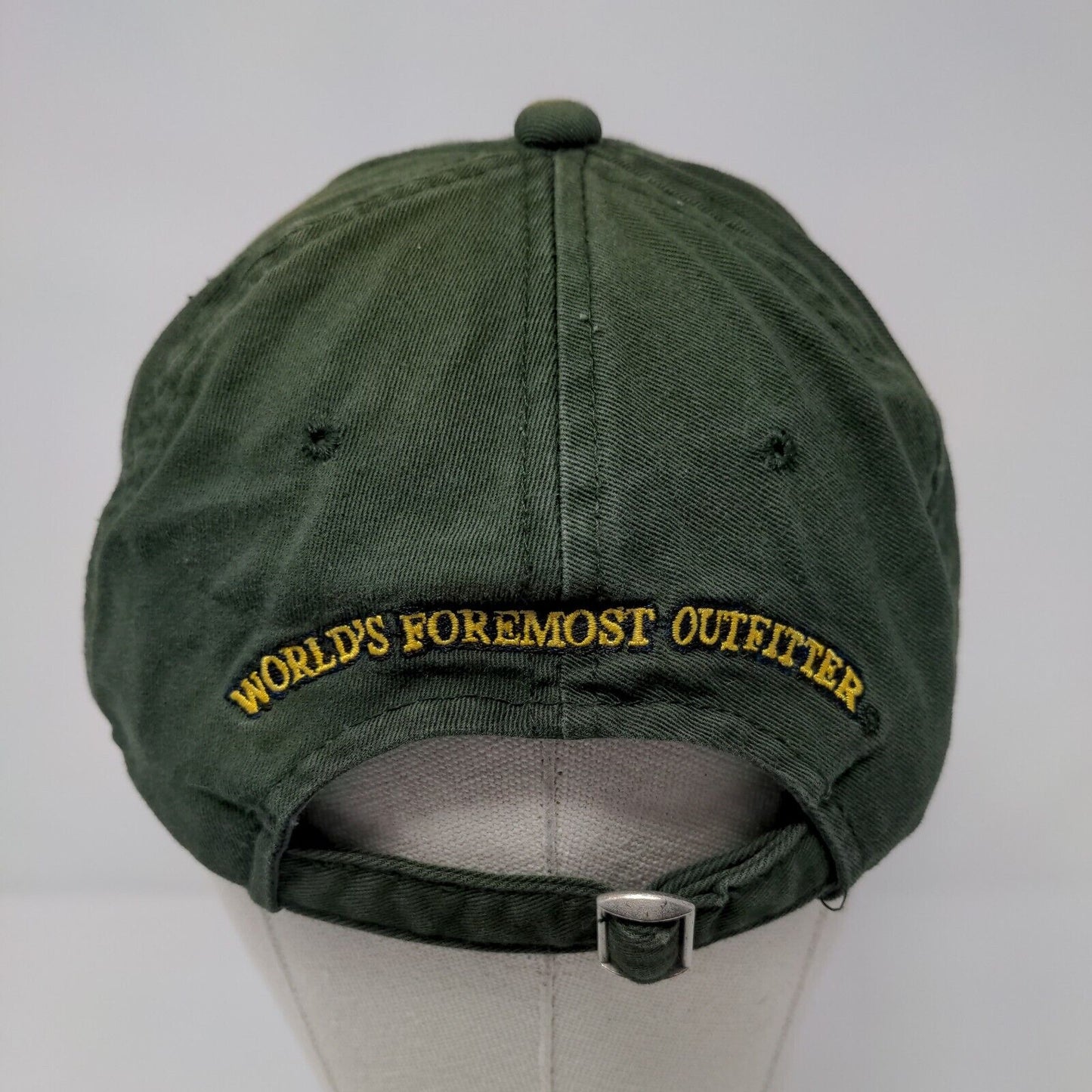 Cabela's Slideback Hat Green OSFA Adjustable Embroidered 6 Panel