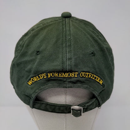 Cabela's Slideback Hat Green OSFA Adjustable Embroidered 6 Panel