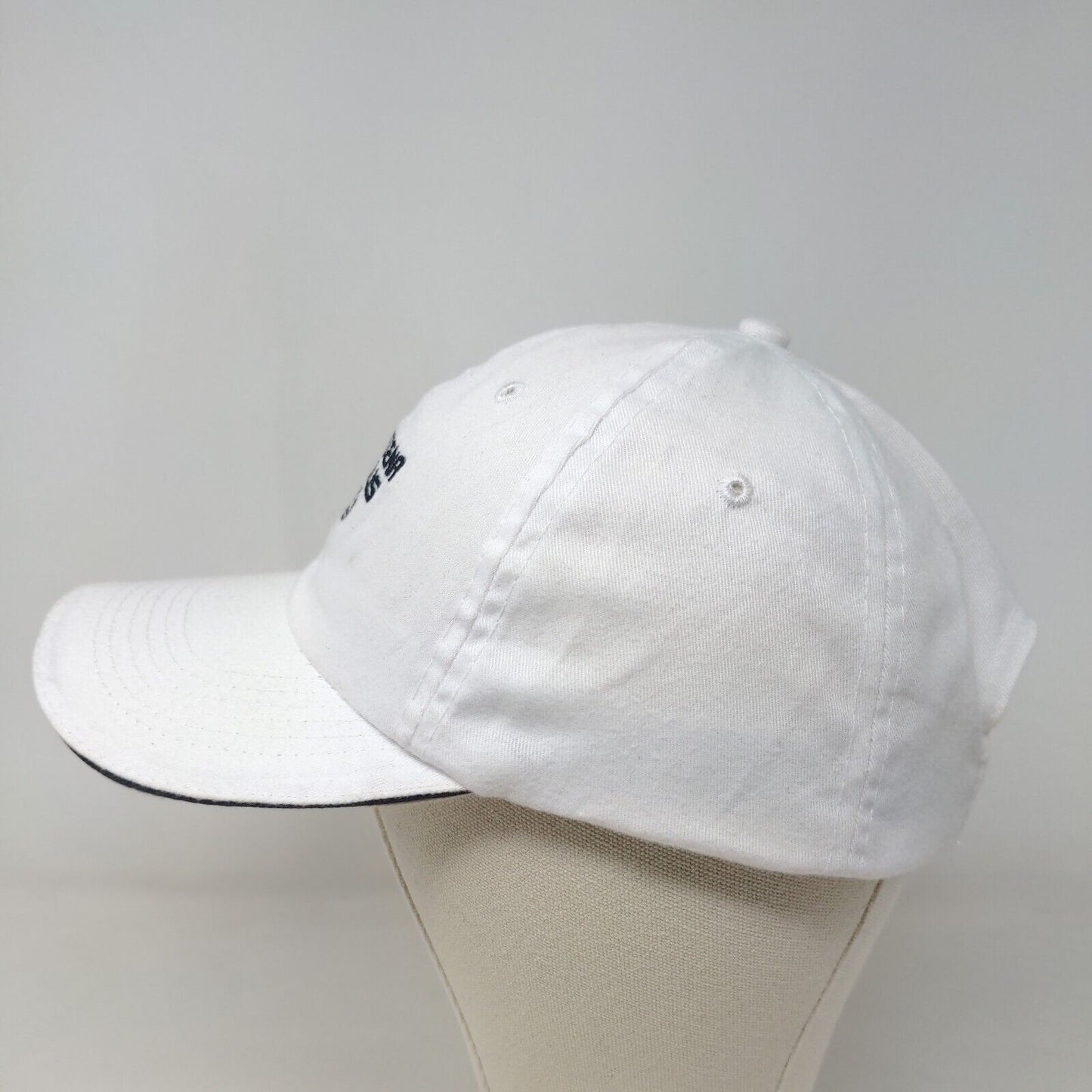 Ray Catena Lexus Men's Strapback Hat White Size OSFA Embroidered Logo