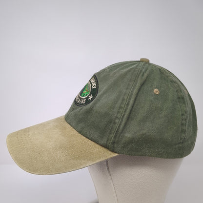 Great Smoky Mountains Strapback Hat Green One Size Adjustable Jhats