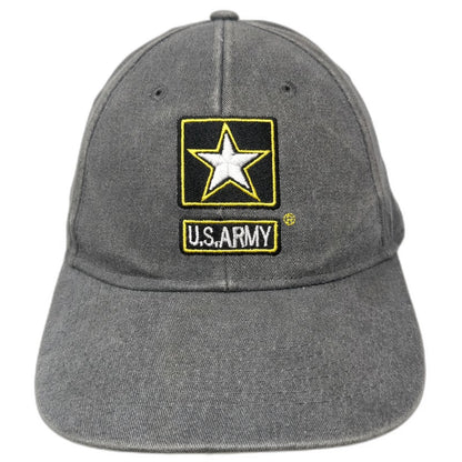 Baseball Cap Gray One Size US Army Star Logo Strapback Hat goarmy Recruiter