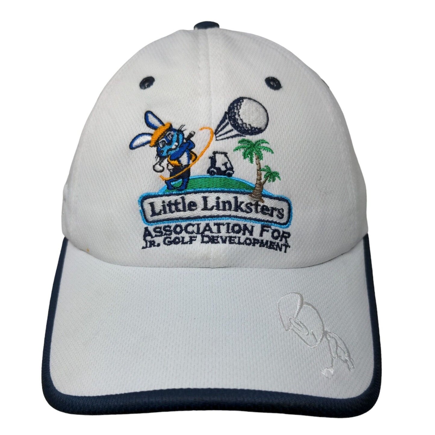 Little Linkster Association For Jr. Golf Development Strapback Hat White OS