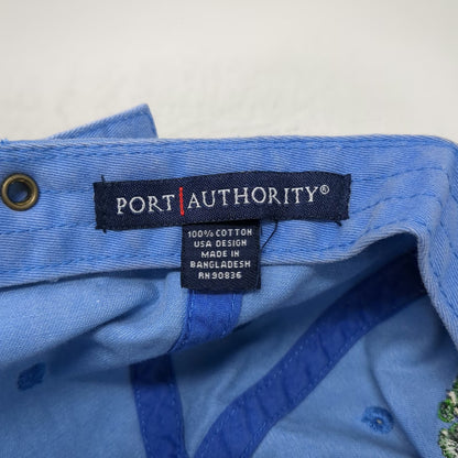 Port Authority Blue Baseball Cap OSFM Wine Shop Grapes Slideback Hat Adjustable