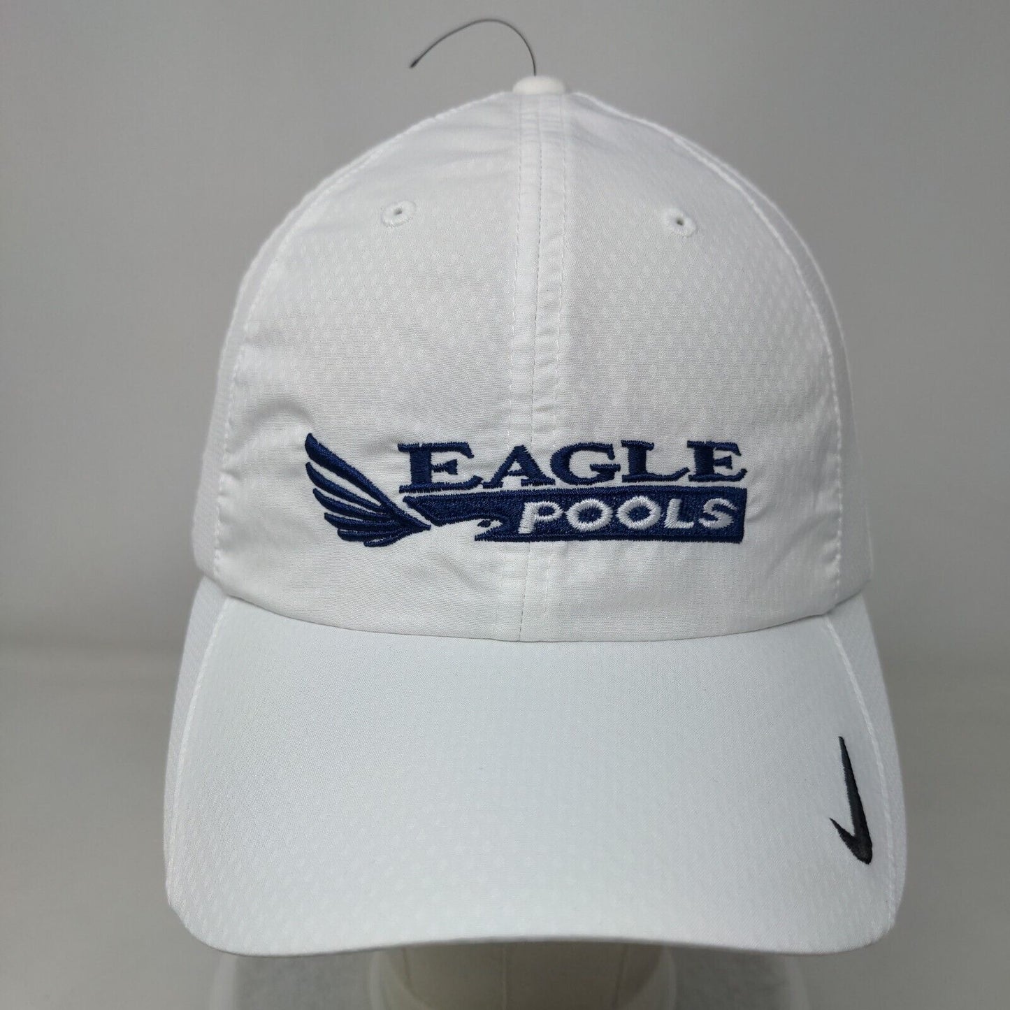 Eagle Pools Strapback Hat White One Size Adjustable Embroidered Nike Heritage86