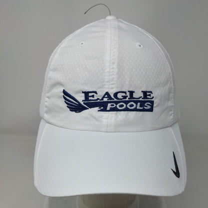 Eagle Pools Strapback Hat White One Size Adjustable Embroidered Nike Heritage86