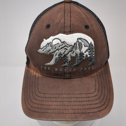 The North Face Bear Snapback Trucker Hat Brown One Size Mesh Back