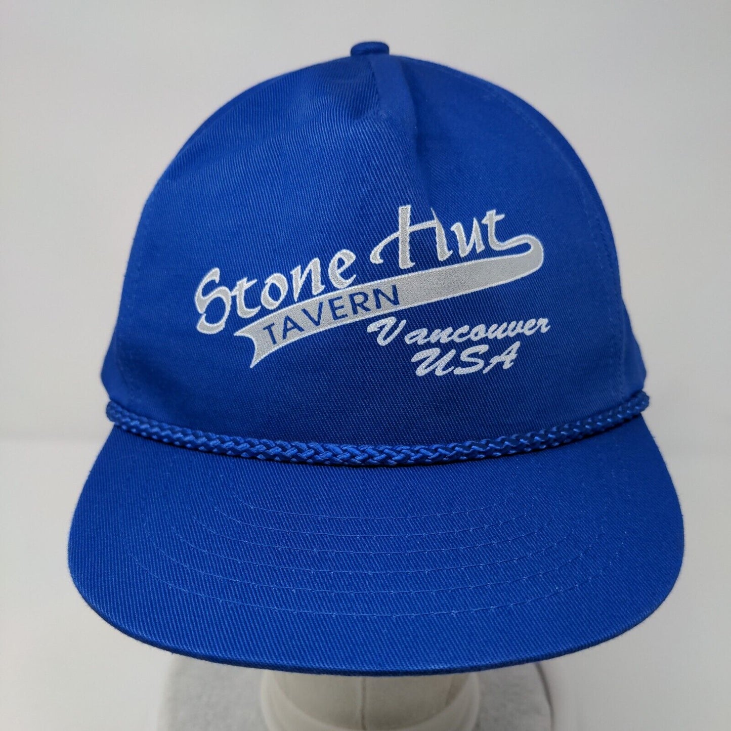 Stone Hut Tavern Vancouver USA Snapback Rope Hat Blue OSFA Adjustable