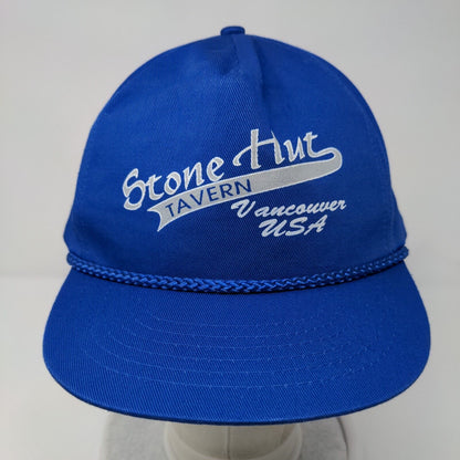 Stone Hut Tavern Vancouver USA Snapback Rope Hat Blue OSFA Adjustable
