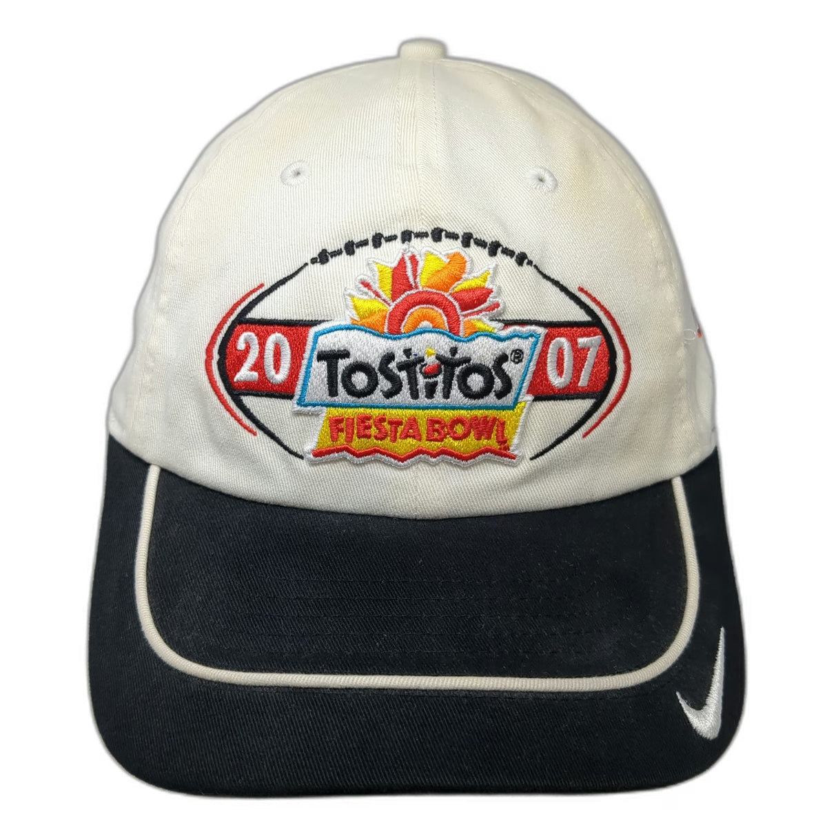 Boise State NCAA Nike White One Size 2007 Fiesta Bowl BCS Strapback Hat Tostitos