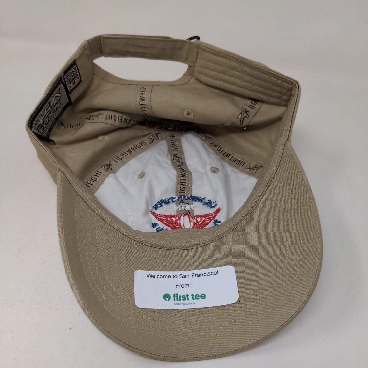 Ahead Extreme Women's Strapback Hat Tan Embroidered US Open Olympic Club Logo