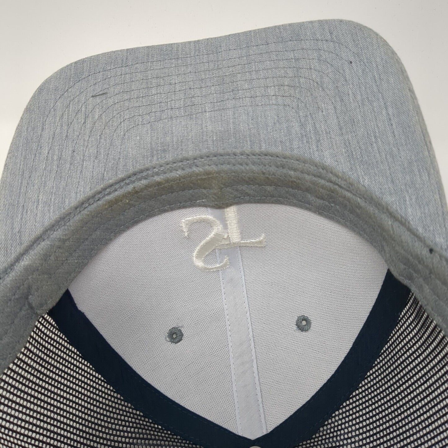 ST Snapback Mesh Back Trucker Hat Gray One Size Embroidered Richardson