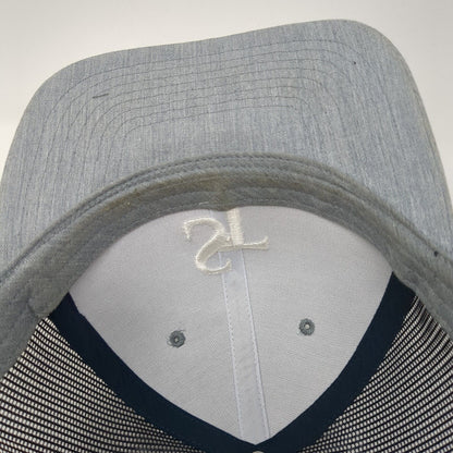 ST Snapback Mesh Back Trucker Hat Gray One Size Embroidered Richardson