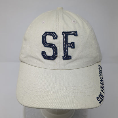 SF San Francisco Slideback Hat Tan OSFA Adjustable Embroidered 6 Panel
