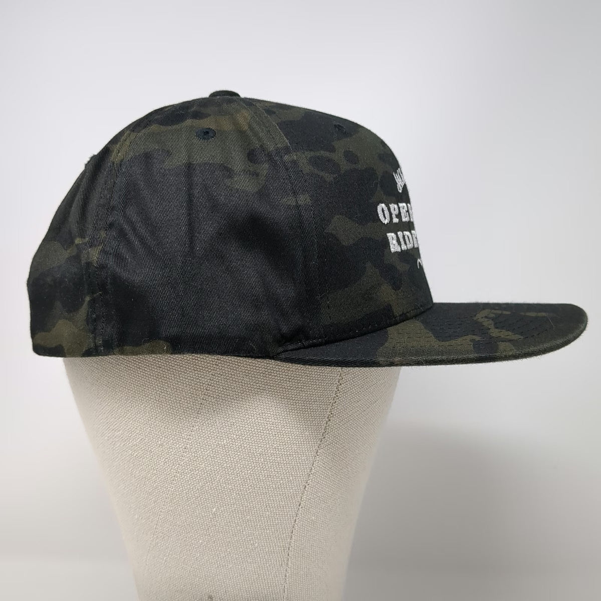 Yupoong Snapback Hat One Size Black Green Camo Jack Daniels Operation Ride Home